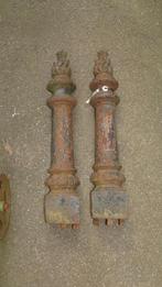set antieke gietijzeren palen paaltjes, Antiek en Kunst, Curiosa en Brocante, Ophalen