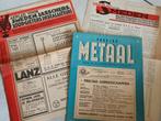 METAAL, SMEDEN, LASSEN, VAKBLADEN, Ophalen of Verzenden, Voor 1920, Knipsel(s)