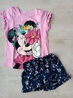 Minnie Mouse Disney maat 122 set t-shirt met korte broek, Ophalen of Verzenden, Gebruikt, Meisje