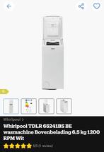 Whirlpool TDLR 65241BS BE Wasmachine 6,5Kg Bovenlader, Witgoed en Apparatuur, Ophalen, 1200 tot 1600 toeren, 4 tot 6 kg, Zo goed als nieuw