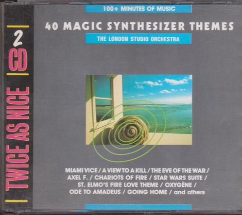 The London Studio Orchestra-40 Magic Synthesizer Themes..2CD, Cd's en Dvd's, Cd's | Instrumentaal, Gebruikt, Ophalen of Verzenden
