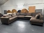 Luxe Eijerkamp Hoekbank – U-vorm | Velvet Bruin | gereinigd, Ophalen of Verzenden, Zo goed als nieuw, Vierpersoons of meer, Stof