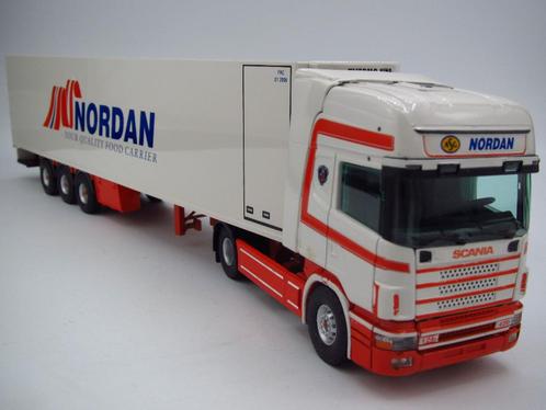 Tekno - Scania 124 miniatuur '' Nordan ASG Noorwegen '', Hobby en Vrije tijd, Modelauto's | 1:50, Zo goed als nieuw, Bus of Vrachtwagen