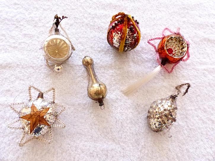Antieke kerstversiering met ionisch draad 1900 - 1930, Diversen, Kerst, Ophalen of Verzenden