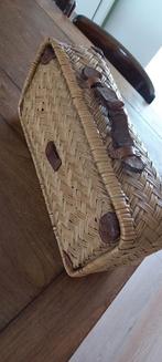 Antiek reis/kinder koffertje riet b40xd18xh12  1920/1925, Ophalen of Verzenden