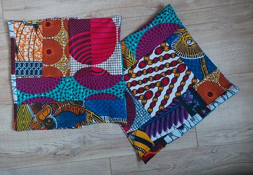 Kussenhoesjes Afrikaanse stof / B, Huis en Inrichting, Woonaccessoires | Kussens, Nieuw, Vierkant, Ophalen of Verzenden