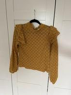Geel kanten shirt, Kleding | Dames, Tops, Maat 38/40 (M), Geel, Ophalen of Verzenden, Zo goed als nieuw