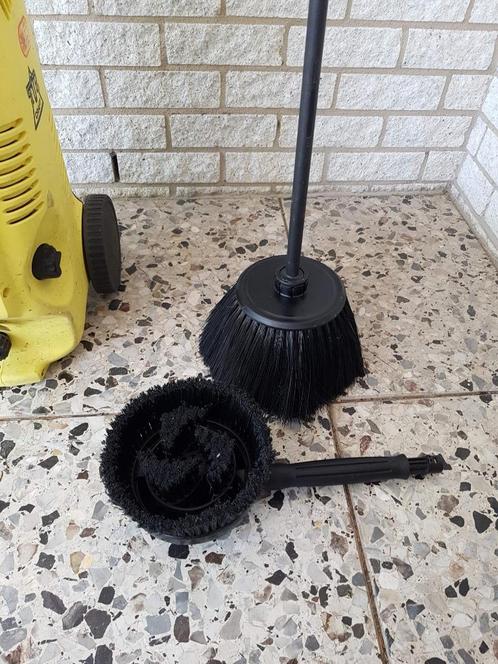 hogedrukreiniger met terras reiniger en borstel, Tuin en Terras, Hogedrukreinigers, Zo goed als nieuw, Elektrisch, Ophalen