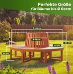 Boombank parkbank rond hout ø160 GRATIS BEZORGD!, Tuin en Terras, Verzenden, Nieuw