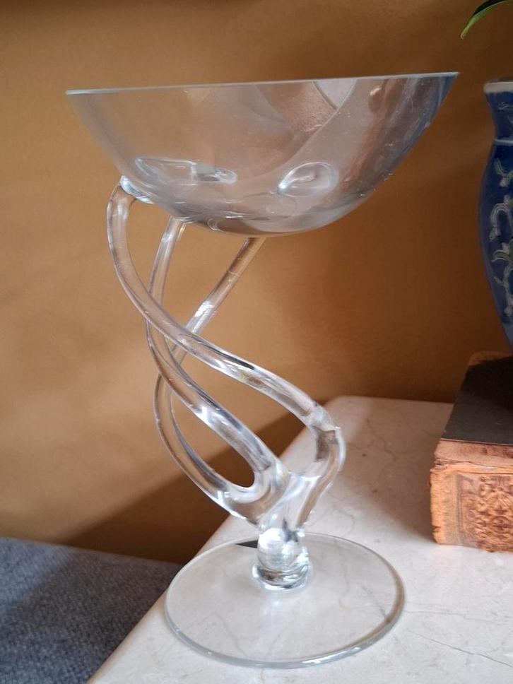 Jozefina Krosno Octopus Glazen Schaal, Antiek en Kunst, Antiek | Glas en Kristal, Ophalen of Verzenden