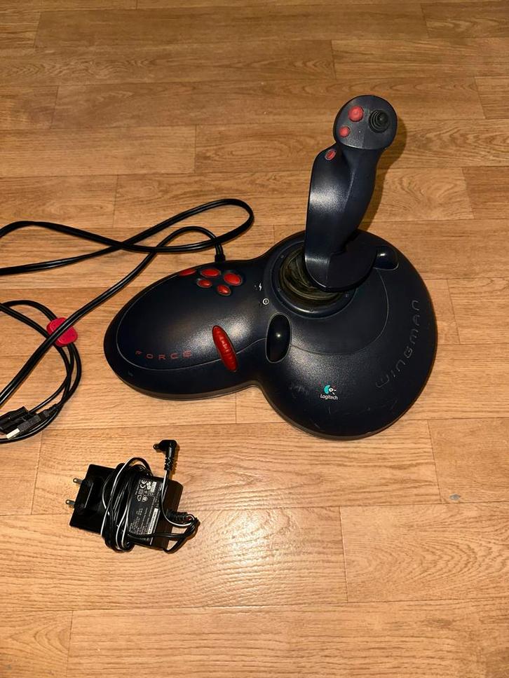 Logitech Wingman Force Joystick, Computers en Software, Joysticks, Gebruikt, Ophalen