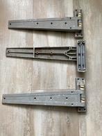 Zware scharnieren 3stuks L58x H23x B6,5 cm voor hekken. Stal, Ophalen