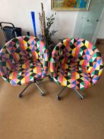IKEA kleurrijke Bureaustoelen - Set van 2, Twee, Overige kleuren, Ophalen of Verzenden, Zo goed als nieuw