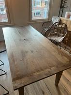 Prachtige houten tafel. Weg i.v.m. verhuizing, Huis en Inrichting, Tafels | Statafels, Gebruikt, Ophalen