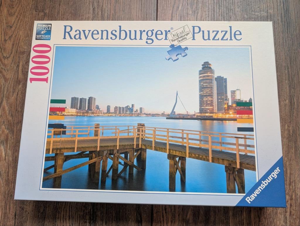 Ravensburger puzzel Rotterdam 1000 st, Hobby en Vrije tijd, Denksport en Puzzels, Ophalen, 500 t/m 1500 stukjes, Zo goed als nieuw