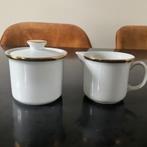 Wit met goud porseleinen roomstel van Kronester Bavaria, Verzamelen, Ophalen of Verzenden, Zo goed als nieuw, Porselein, Overige typen