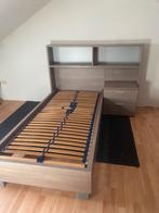 Bed 90x200 cm, Huis en Inrichting, Slaapkamer | Bedden, Ophalen, 90 cm, Eenpersoons, Bruin