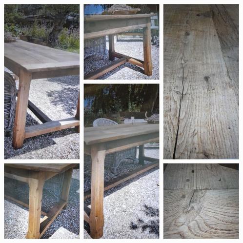 Eikenhouten sobere boeren franse tafel 195x85, Antiek en Kunst, Antiek | Meubels | Tafels, Ophalen