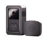 Slimme Video Deurbel met Camera & WiFi – Draadloos, Ophalen, 5646JA, Draadloos, Steen.