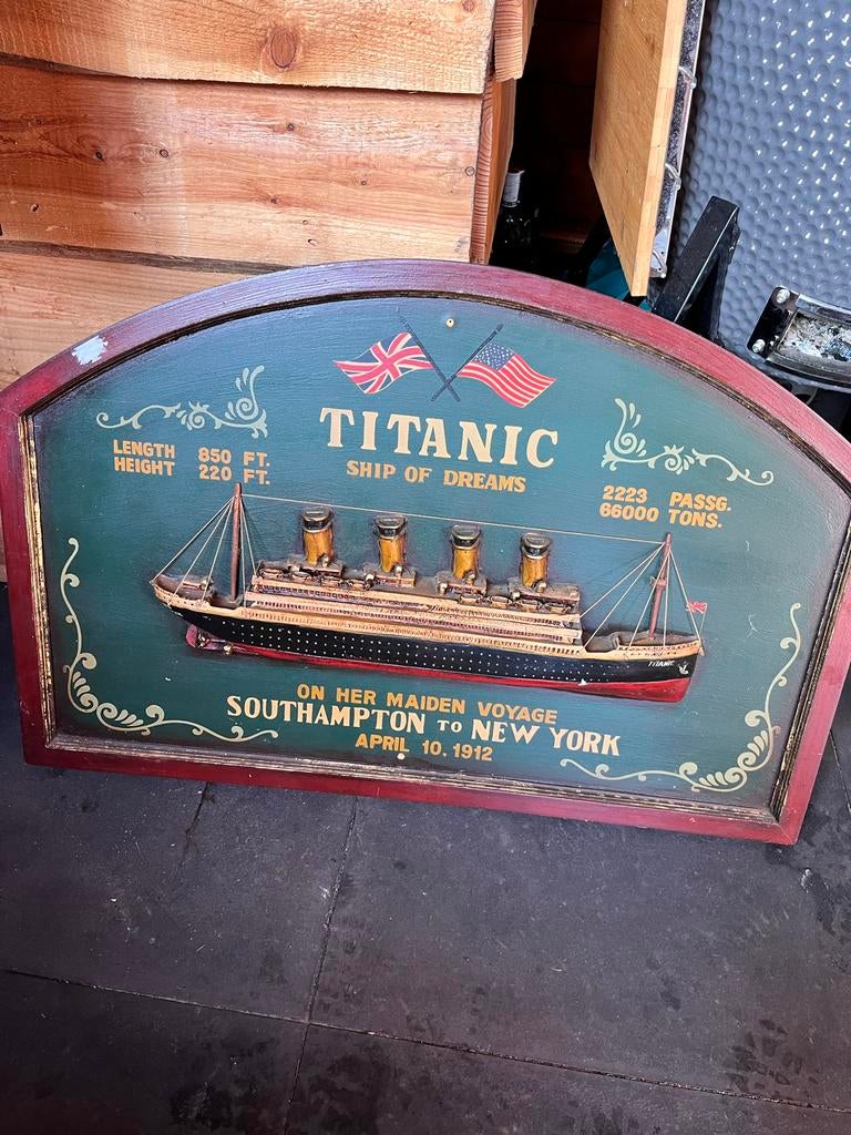Uniek Titanic Decoratie Item voor Mancave, Antiek en Kunst, Ophalen of Verzenden