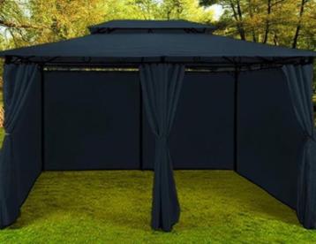 Chique Stalen Paviljoen Prieel Partytent 3x4m. Blauw beschikbaar voor biedingen