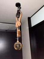 Katrol touwlamp 2 stuks, Huis en Inrichting, Lampen | Hanglampen, Ophalen of Verzenden, Zo goed als nieuw, Minder dan 50 cm