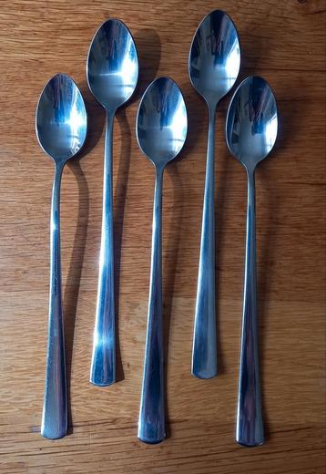 5 Sorbet/Latte Macchiatolepels Ikea "Sedlig" beschikbaar voor biedingen