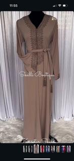 Caftan traditioneel beige, Kleding | Dames, Gelegenheidskleding, Ophalen of Verzenden, Zo goed als nieuw, Beige, Overige typen