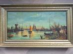Oud schilderij - Waterpoort Sneek ?, Antiek en Kunst, Kunst | Schilderijen | Klassiek, Ophalen of Verzenden