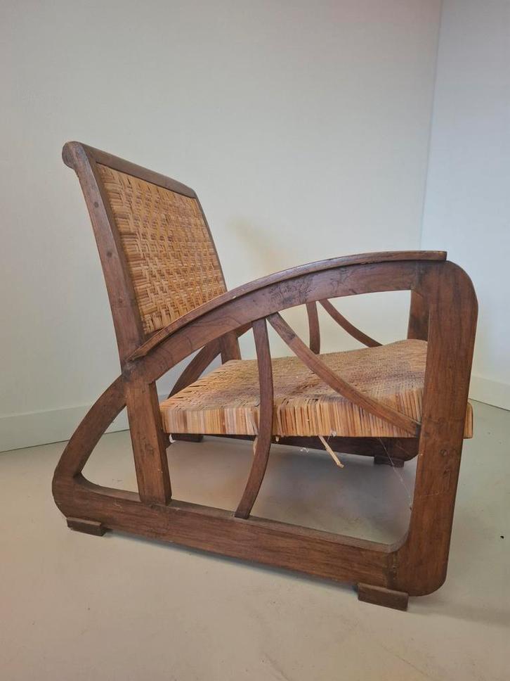 Set van 4 art deco fauteuils, Huis en Inrichting, Fauteuils, Gebruikt, 50 tot 75 cm, 75 tot 100 cm, Ophalen of Verzenden