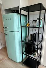 Smeg Koelkast - Mintgroen met vriesvak, Witgoed en Apparatuur, Koelkasten en IJskasten, Ophalen, 200 liter of meer, 60 cm of meer