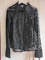 H&M kant zwarte blouse maat S, Ophalen of Verzenden, Zo goed als nieuw, Zwart