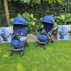 2x Leclerc Magicfold Plus Buggy donker blauw - tweeling, Kinderen en Baby's, Ophalen, Zo goed als nieuw, Overige merken, Verstelbare rugleuning