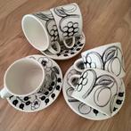 Arabia Paratiisi Kop en Schotel - 5 stuks, Gebruikt, Ophalen of Verzenden, Overige stijlen, Kop(pen) en/of Schotel(s)