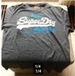 Heren sport shirt Super Dry,vintage mt M grijs, Kleding | Heren, T-shirts, Maat 48/50 (M), Vintage, Ophalen of Verzenden, Zo goed als nieuw