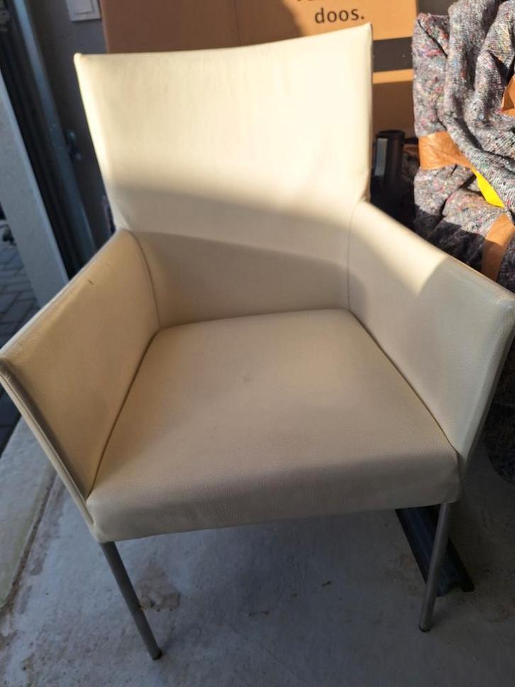 4x Bert Plantagie Eetkamerstoel Audrey - Ecru, Antiek en Kunst, Antiek | Meubels | Stoelen en Banken, Ophalen