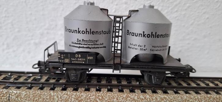 Marklin 4511 DB Braunkohlenstaub Silowagon, Hobby en Vrije tijd, Modeltreinen | H0, Gebruikt, Wagon, Wisselstroom, Märklin, Analoog