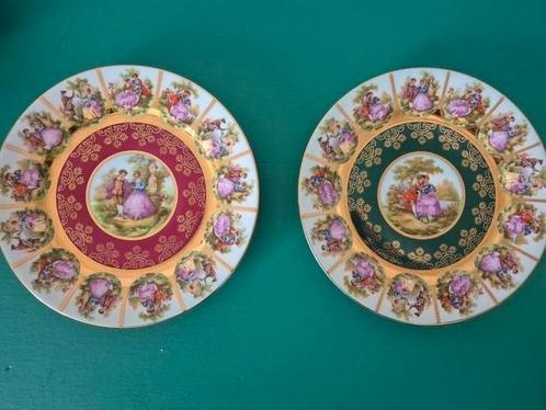 2 Decoratieve borden JWK Carlsbad- Fragonard Love Story, Antiek en Kunst, Antiek | Wandborden en Tegels, Ophalen of Verzenden