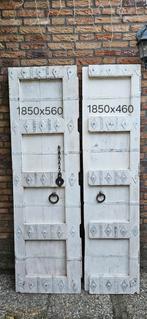 2 Tropisch Hardhouten Deuren - Uniek!, Doe-het-zelf en Verbouw, Deuren en Horren, Ophalen