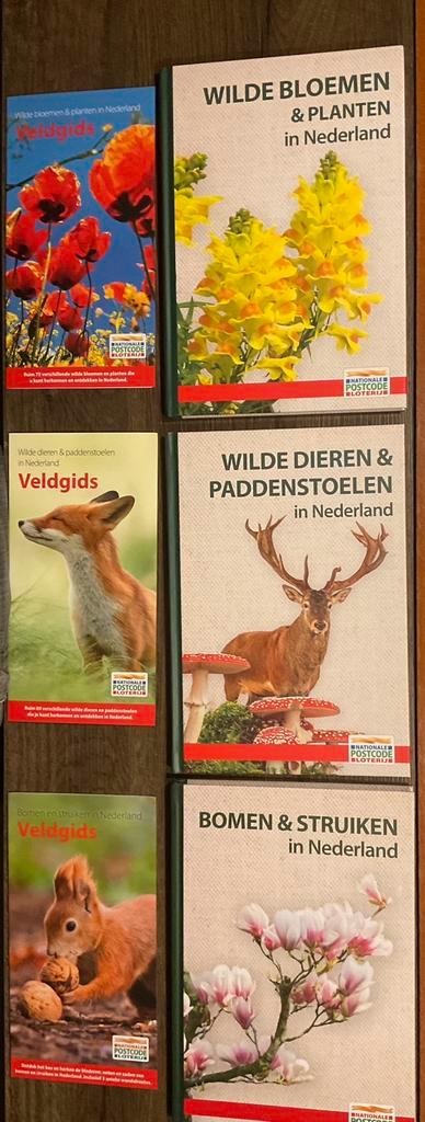 3 natuurboeken Postcodeloterij - samen € 4,50 (KWF), Boeken, Natuur, Nieuw, Bloemen, Planten en Bomen, Ophalen of Verzenden
