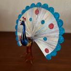 Vintage Lauscha Glazen Pauw, Diversen, Kerst, Ophalen of Verzenden, Zo goed als nieuw