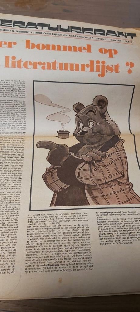 Heer Bommel op de literatuurlijst Tom Poes, Ophalen of Verzenden, 1980 tot heden, Tijdschrift