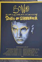 BONO TOURPOSTER STORIES OF SURRENDER U2, Ophalen of Verzenden, Zo goed als nieuw, Film en Tv