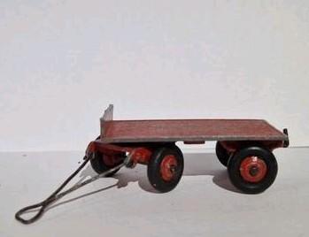 oude Dinky Toys 25G aanhangwagen - bespeeld, Hobby en Vrije tijd, Modelauto's | 1:43, Gebruikt, Auto, Dinky Toys, Ophalen of Verzenden