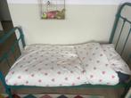 Super leuk turqoise/groen ijzeren bed, Ophalen, 70 tot 85 cm, 140 tot 160 cm, Zo goed als nieuw