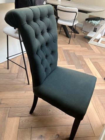 Gratis 6 eettafelstoelen Gecapitonneerd zwart stof landelijk beschikbaar voor biedingen