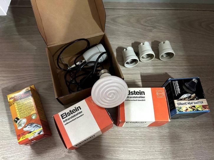 Lampen voor verwarmen Terrarium/paludarium, Dieren en Toebehoren, Reptielen en Amfibieën | Toebehoren, Gebruikt, Terrarium of Paludarium