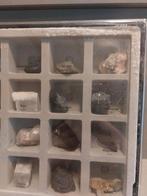 Mineralenverzameling in box – 20 stuks – gelabeld – educatie, Ophalen of Verzenden, Mineraal