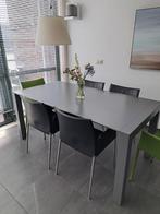 Eettafel, 90x175cm, uitschuifbaar tot 245 cm, Ophalen, Gebruikt, 200 cm of meer, 50 tot 100 cm
