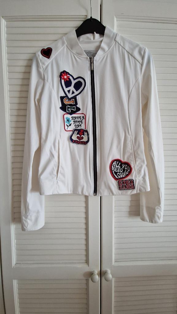 Jasje Jane Lushka maat S Travelstof, Kleding | Dames, Jasjes, Kostuums en Pakken, Gedragen, Maat 36 (S), Wit, Ophalen